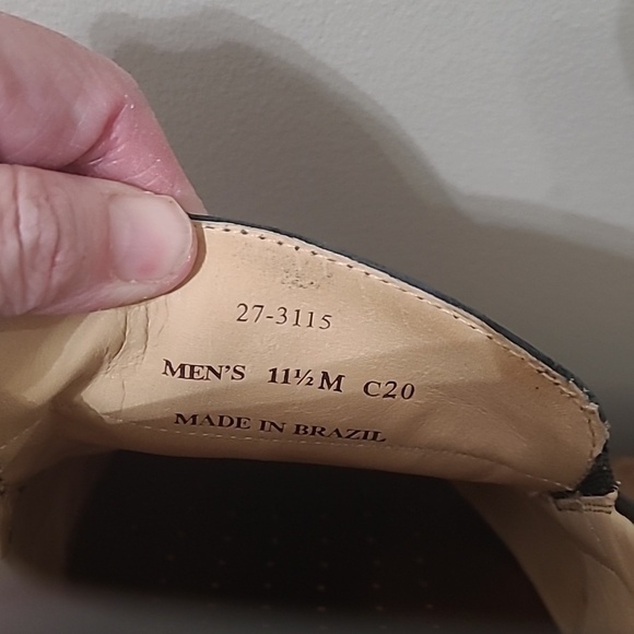 Johnston & Murphy Black Sheepskin Leather Slip-On Penny Loafers size 11.5 main image 4